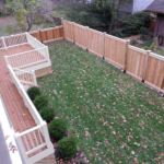 Red Cedar Wood Vertical Board Fence