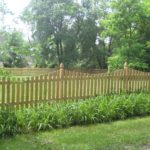 Wood Picket Fence for Lawn