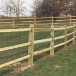 Wood Split Rail With Welded Wire Mesh