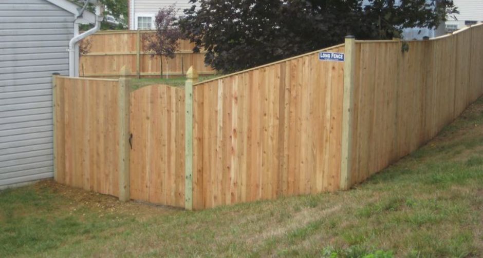 Wood Vertical Board Fence