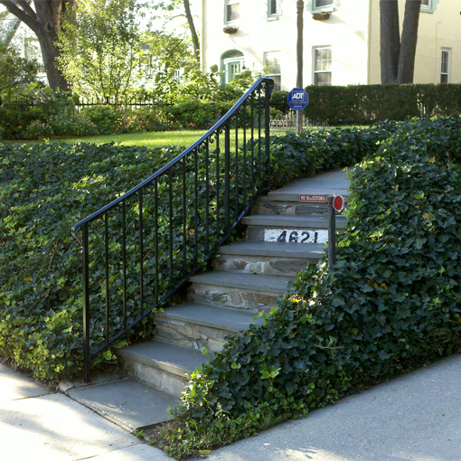 Custom Handrail in the Garden