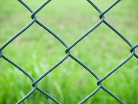 Green Chain Link Fence