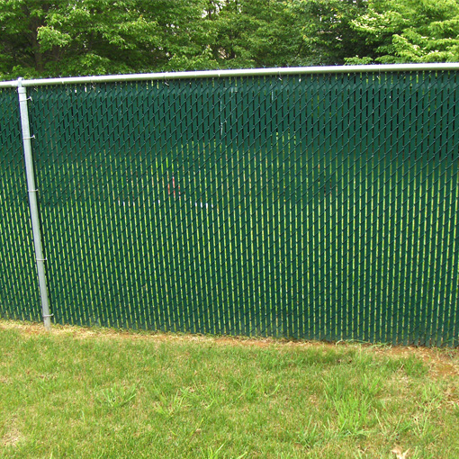 Chain Link Fencing with Privacy Slats