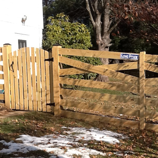 A Wood Estate Fence