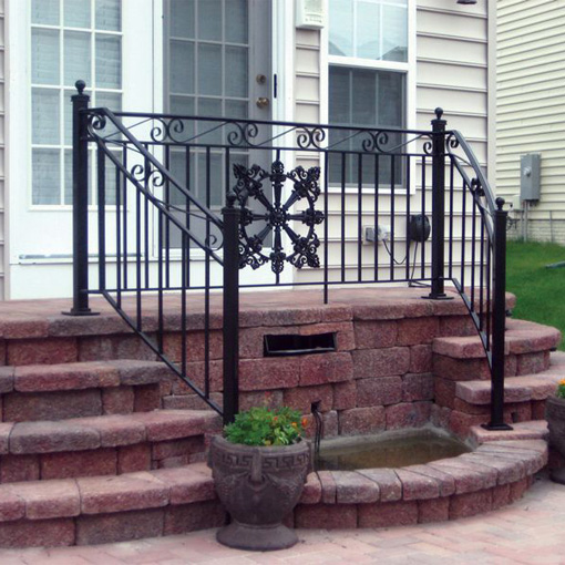 Iron Handrail on Stairs