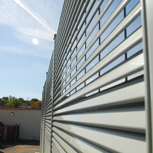 Commercial Louvered Fence