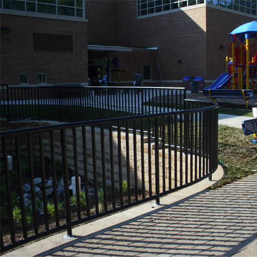 Metal Safety Railing for School