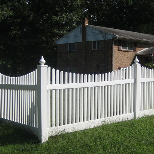 White Vinyl Picket Fence