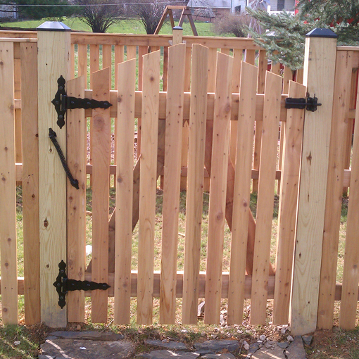 Wooden Walk Garden Pool Gate