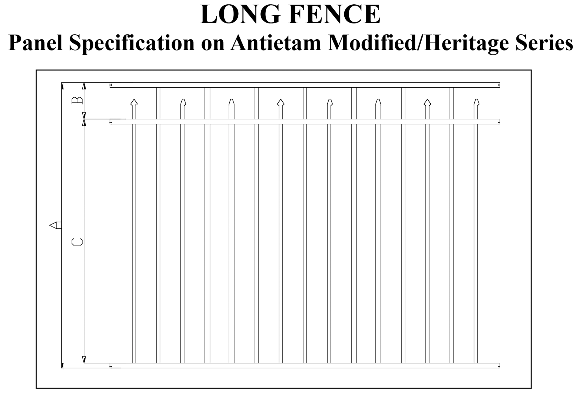 Specification for Antietam Modified/Heritage Series