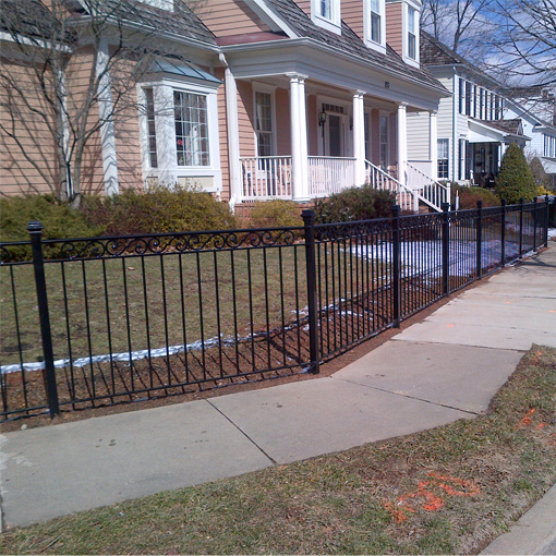 An Ornamental Iron Fence