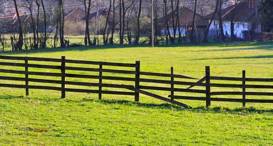 Broken fence