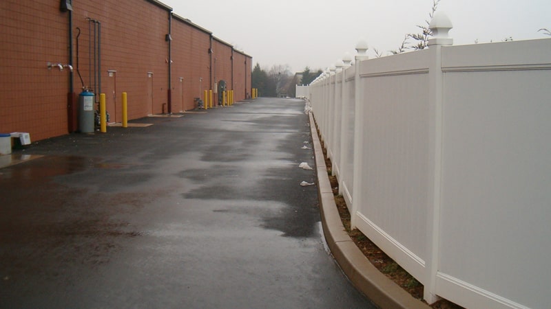 Vinyl Commercial Privacy Fence