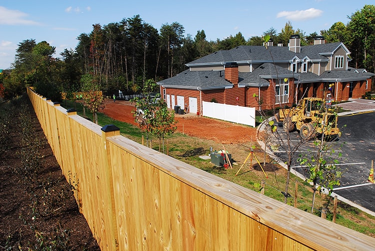 Commercial Wood Fence