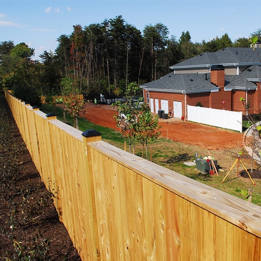 Commercial Wood Fence