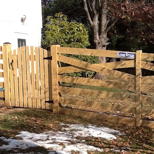 Wood Estate Fence