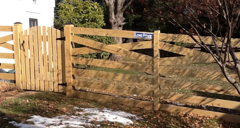 Wood Estate Fence
