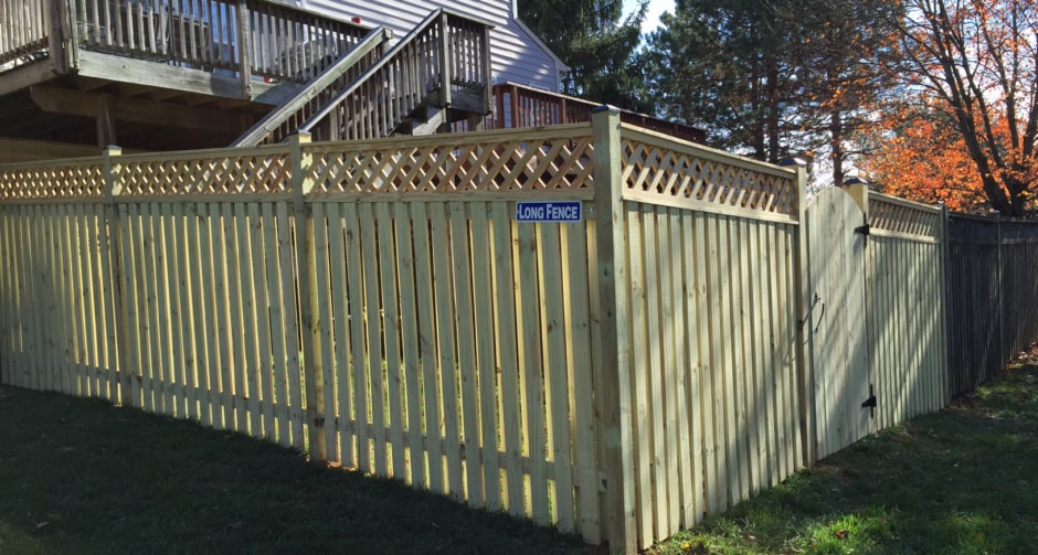 Wood Board on Board Fence